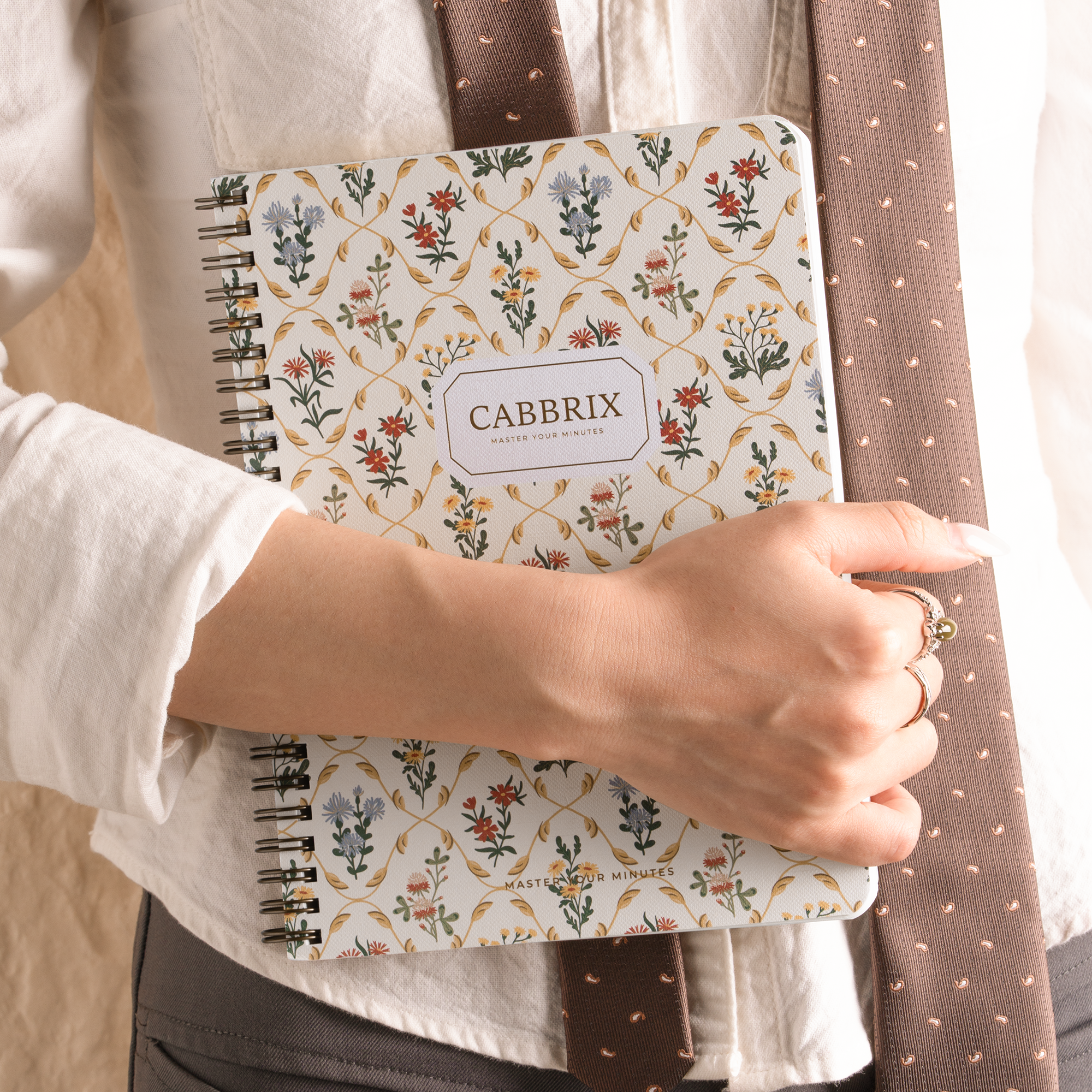 Cabbrix Spiral Notebook, Flowing Gleam