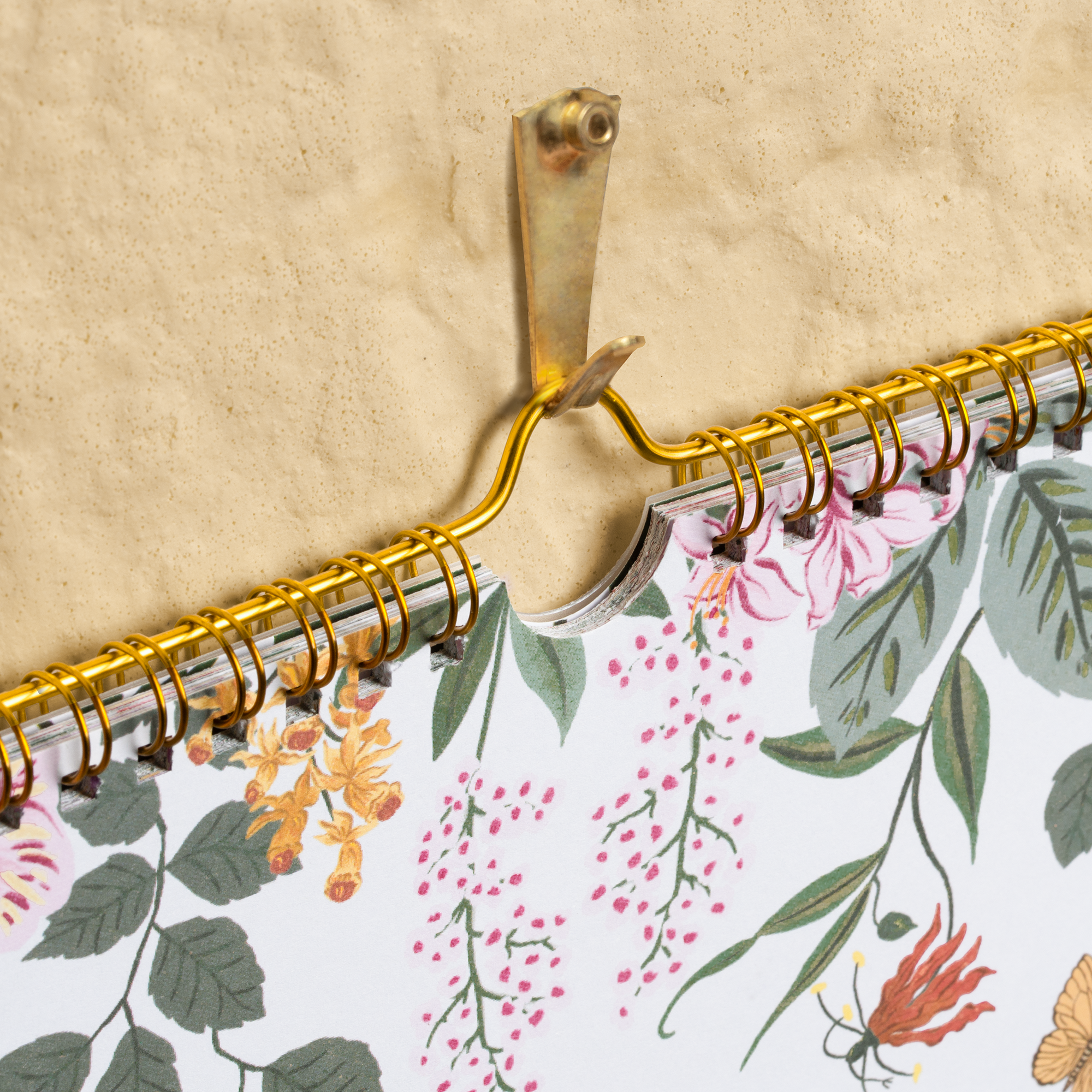 Cabbrix 2026-27 Wall Calendar, Twin-Wire Binding, 12"L×15"W, Elegant Floral