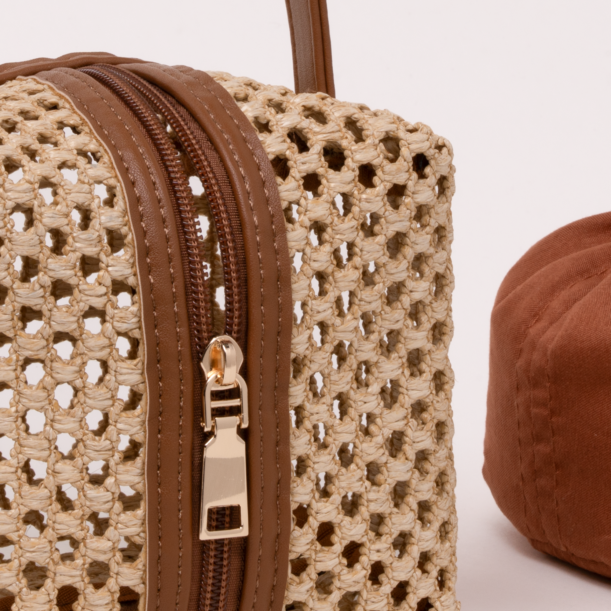 Cabbrix Decorative Door Stoppers for Standard Interior Doors, Cute Rope Knot Design, Weighted Doorstop, Brown