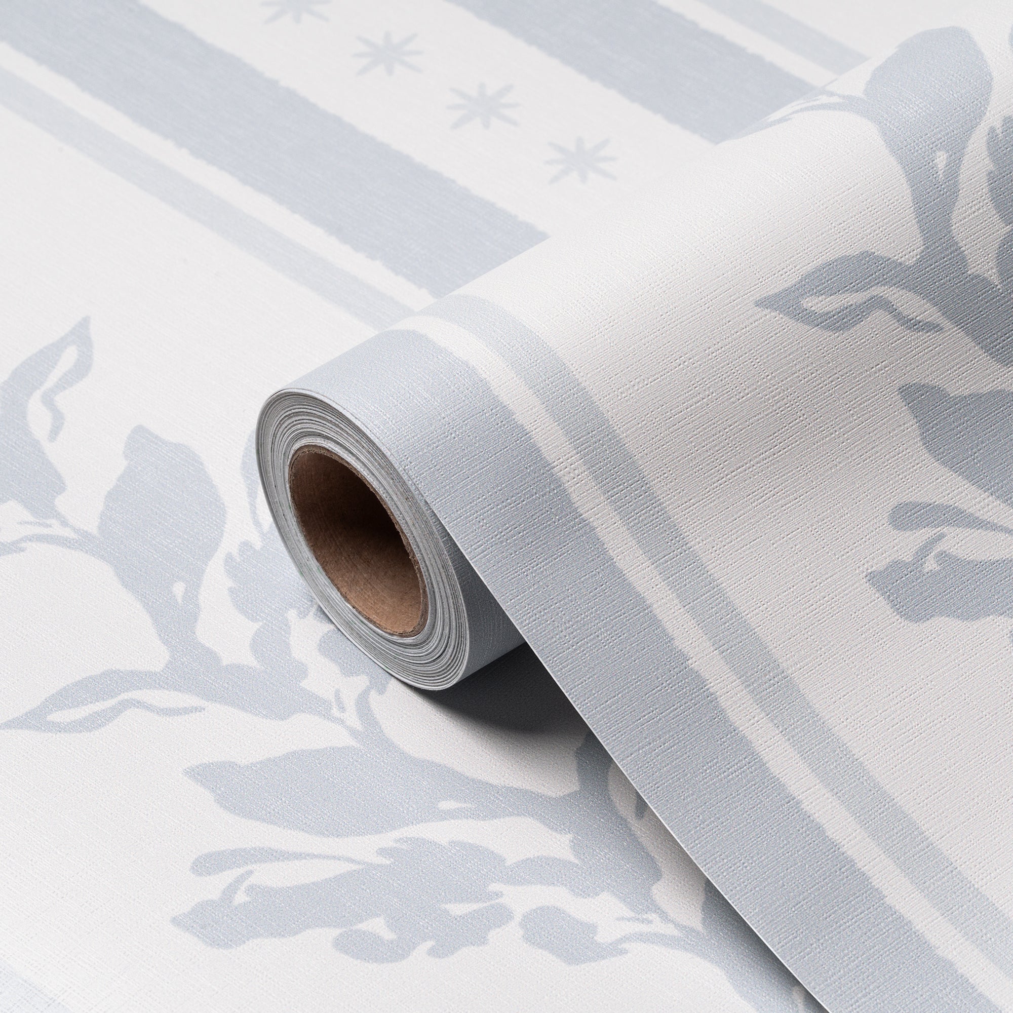Cabbrix Waterproof Peel Stick Floral Wallpaper, Frost Grain