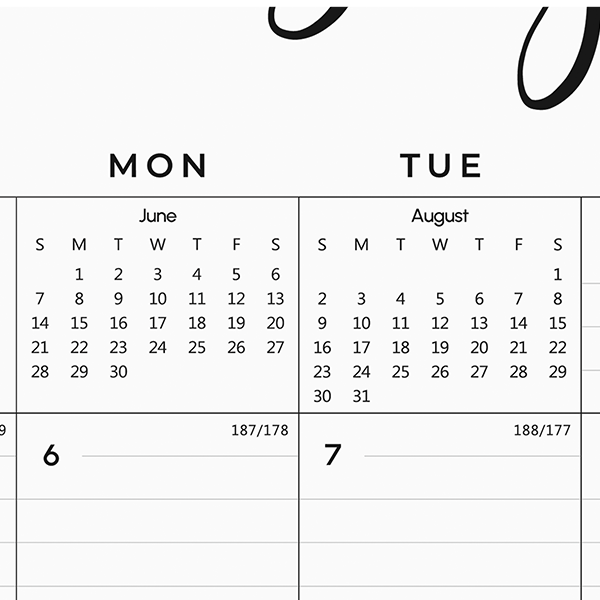 Cabbrix 2026-27 Magnetic Calendar for Fridge, 15"L×12"W, Botanical Elements