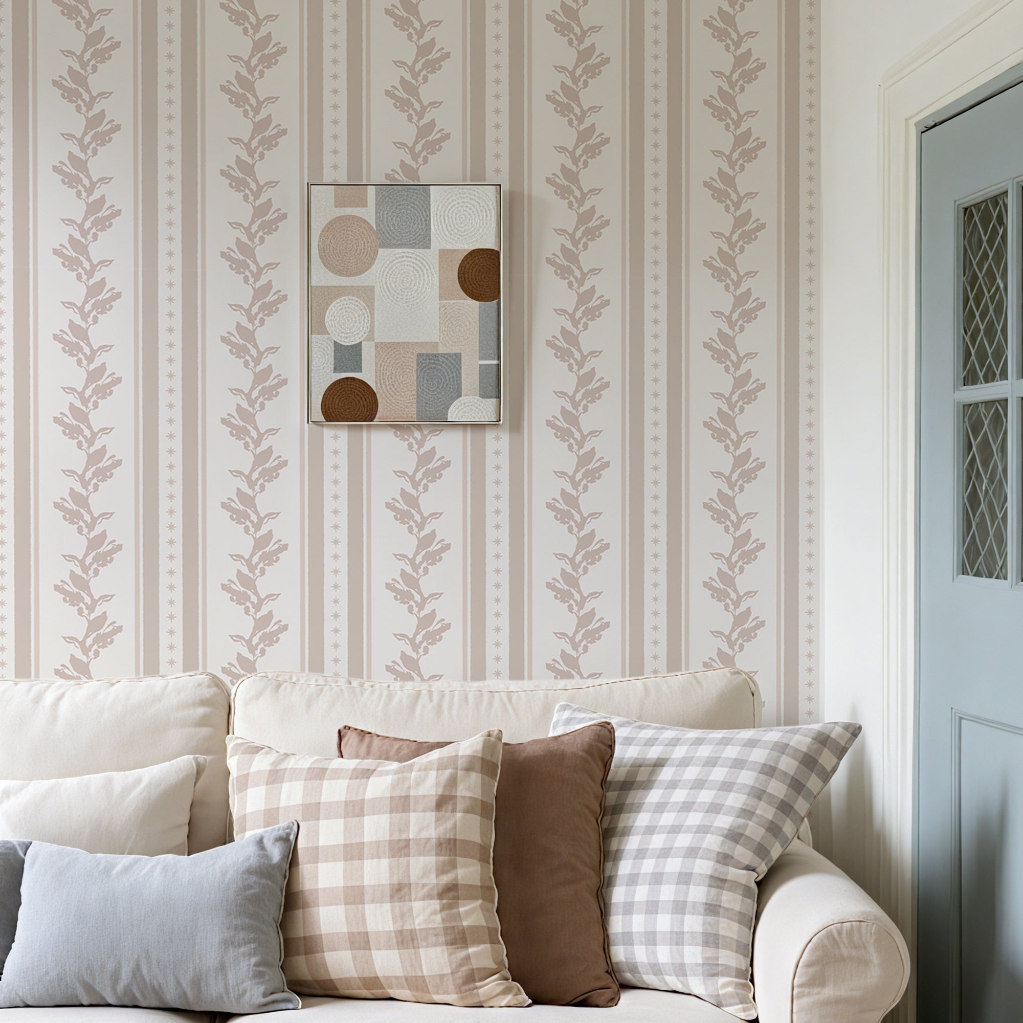 Cabbrix Waterproof Peel Stick Floral Wallpaper, Lumin Weave