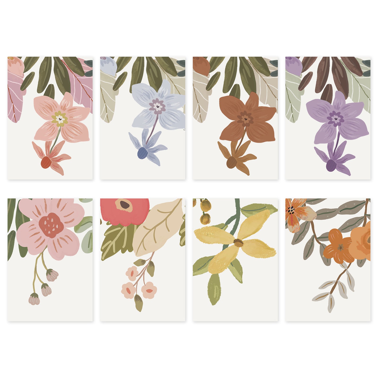 Cabbrix 2025-2026 Desk Calendar, 15"L×12"W, Floral Design, Black