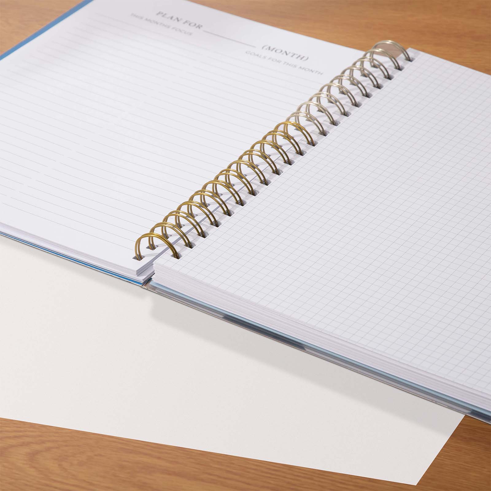 Cabbrix®, 2024-2025 Weekly Monthly Teacher Lesson Planner, 8.5"L×11"W, Spiral Bound, Flowers Elements