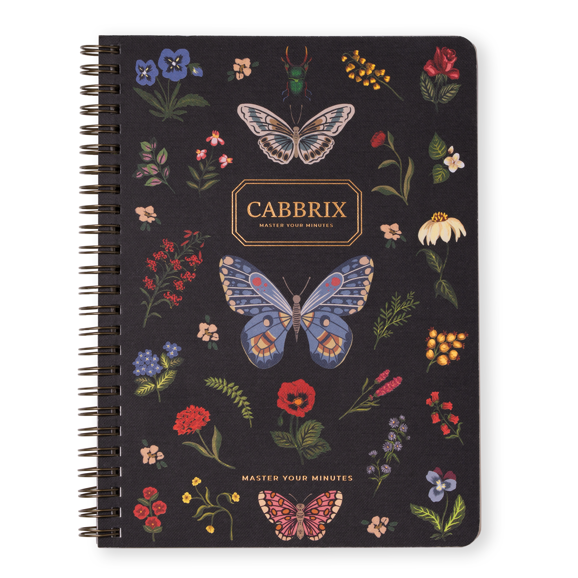 Cabbrix Spiral Notebook, Flowing Gleam