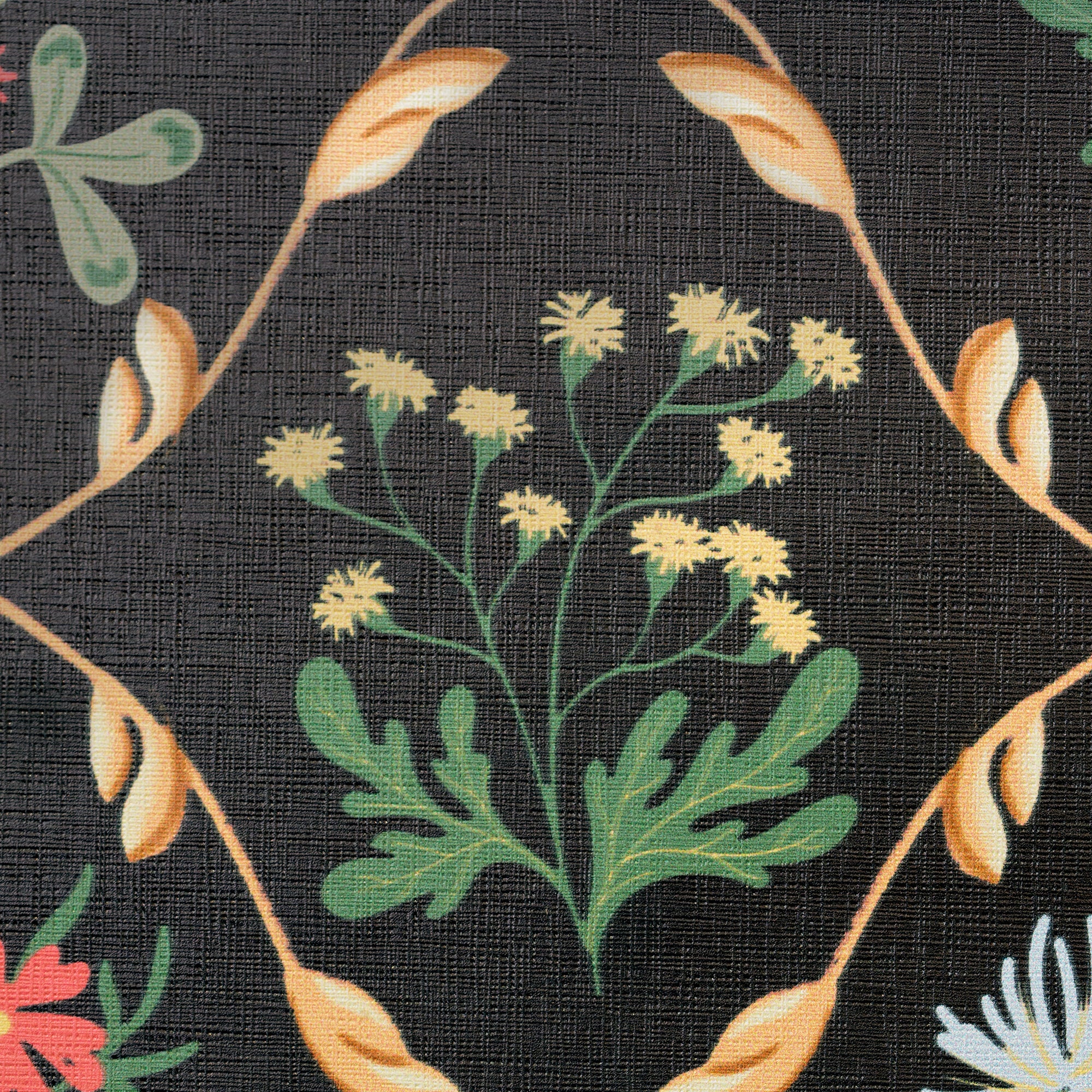 Cabbrix Waterproof Peel Stick Floral Wallpaper, Flowing Shade
