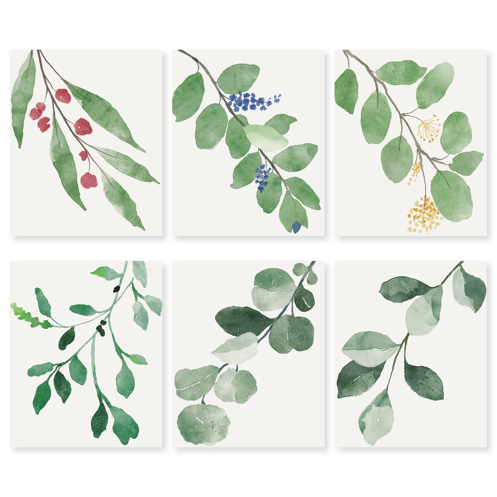 Cabbrix 2025-2026 Desk Calendar, Watercolor Leaves, Apricot