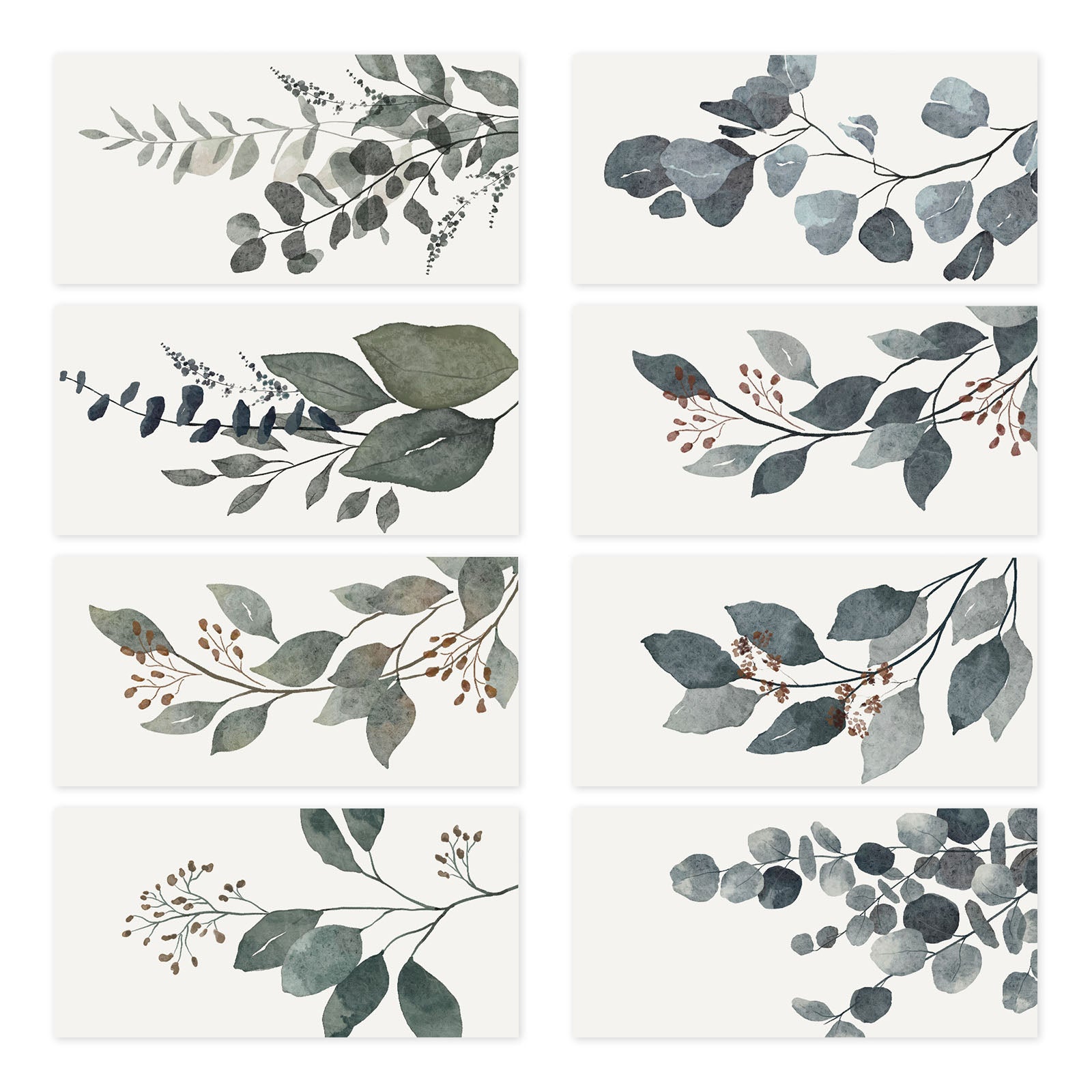 Cabbrix 2025-2026 Large Wall Calendar, Foldable, Watercolor Plant