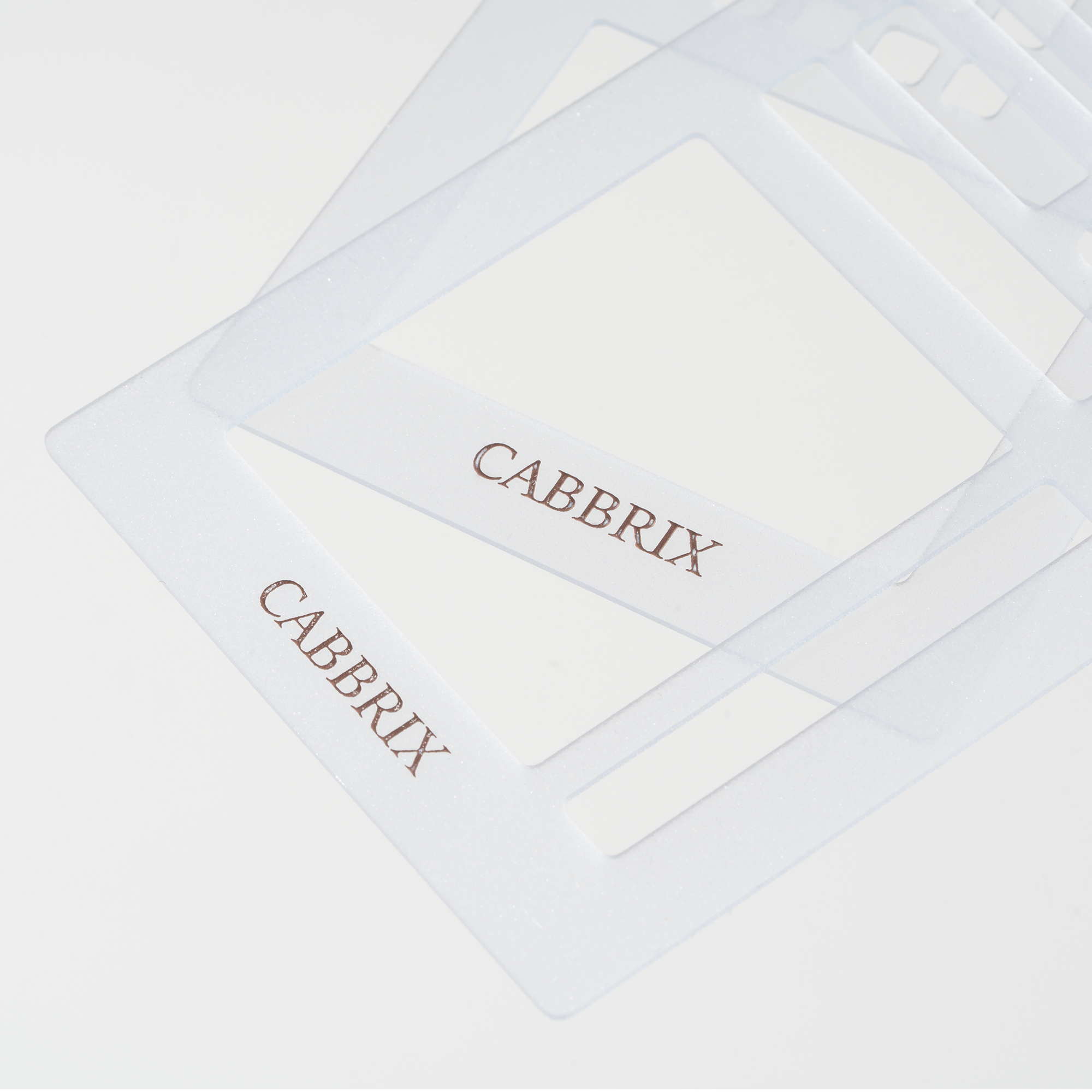 White towels with 'CABBRIX' branding on a light gray background