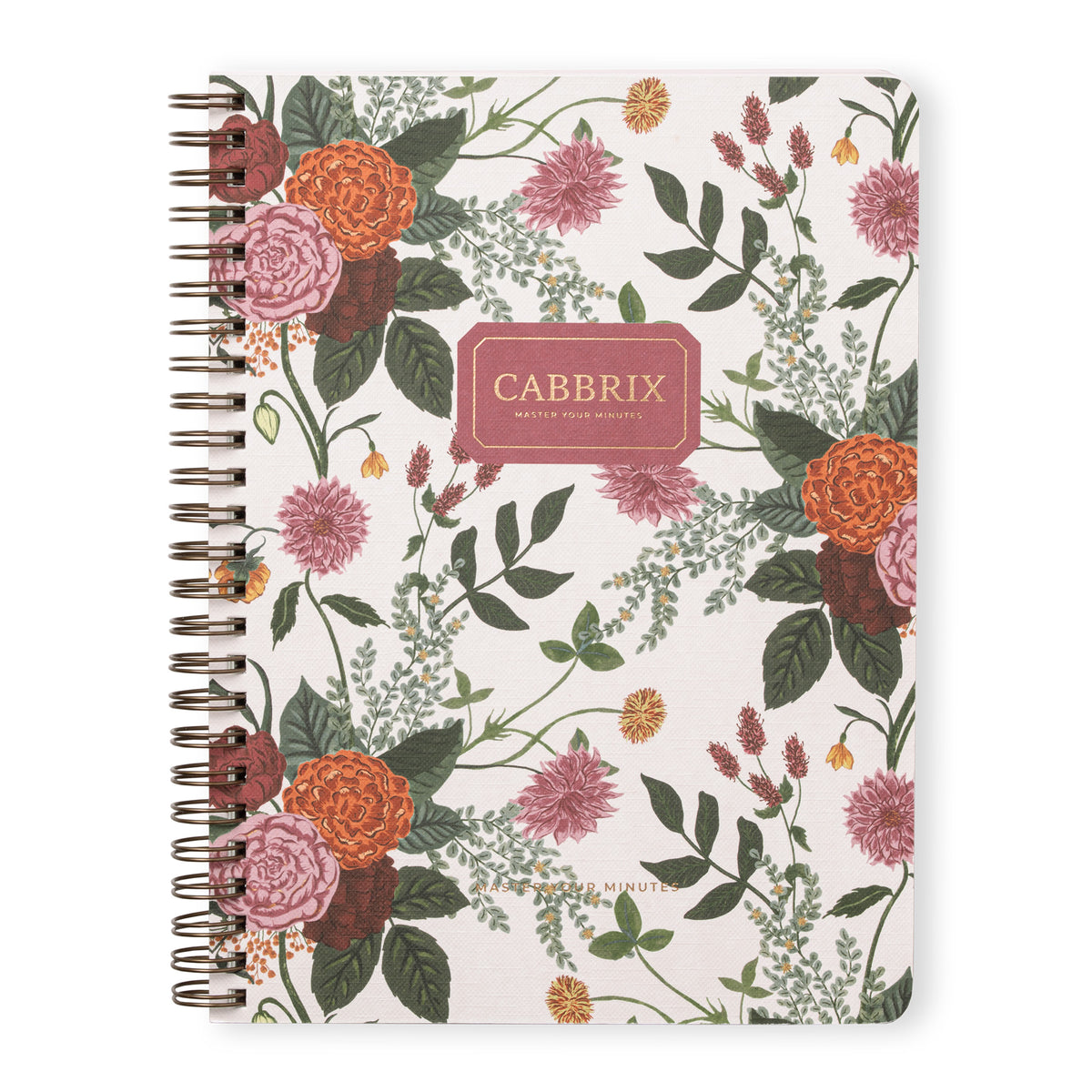 Cabbrix Spiral NoteboCabbrix Premium Textured Notebook | Marigold
