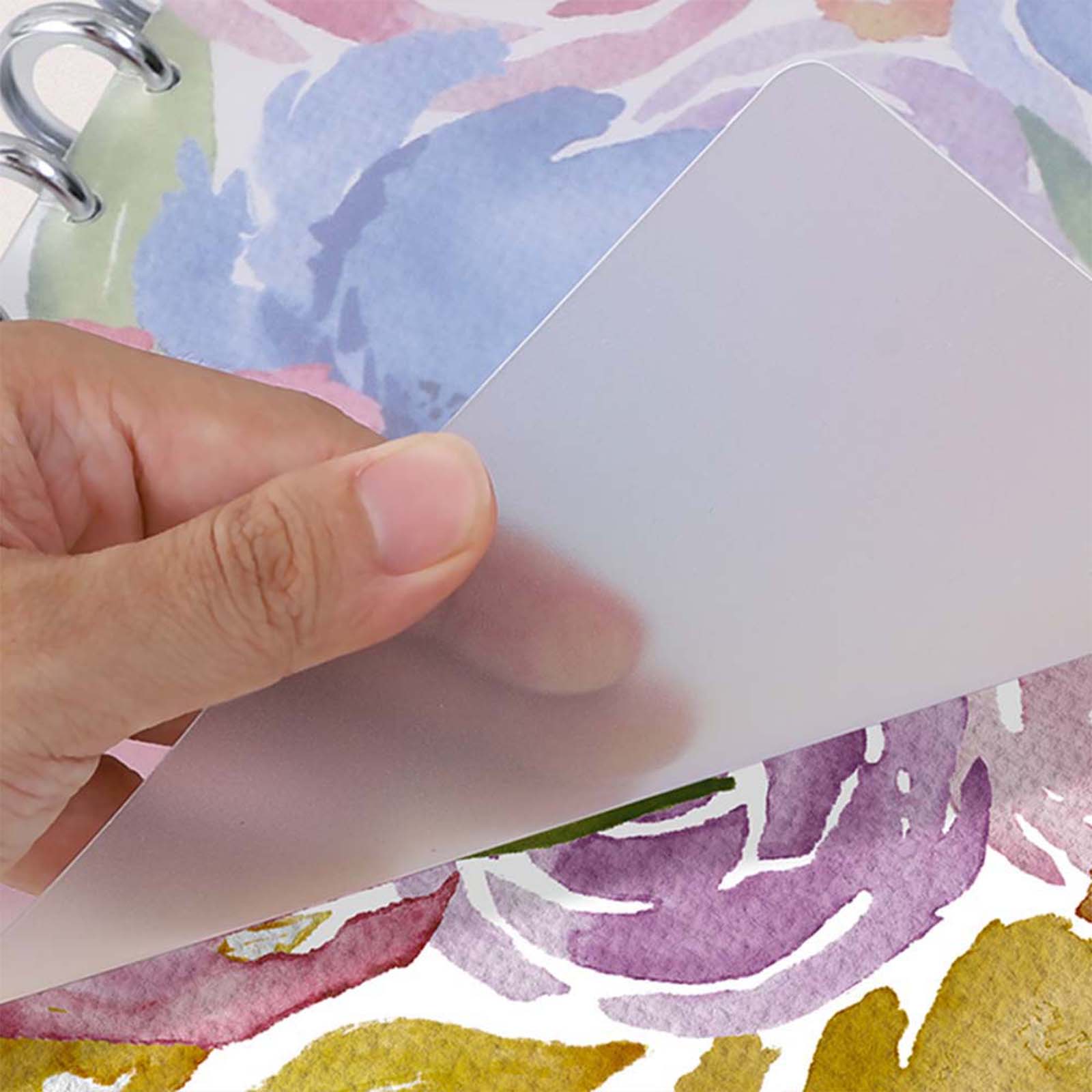 Cabbrix®, 2024-2025 Weekly Planner, Academic Planner, 8.5"L×11"W, Premium Disc Bound, Watercolor Flower