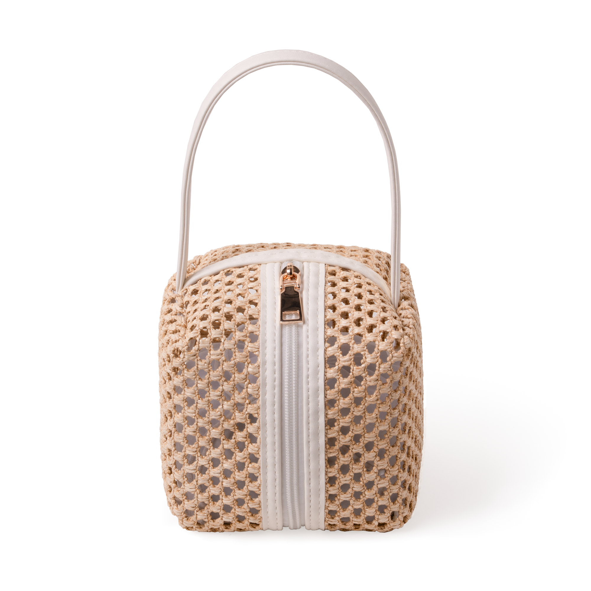 Cabbrix Decorative Door Stoppers for Standard Interior Doors, Cute Rope Knot Design, Weighted Doorstop, White